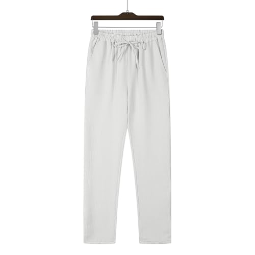 Men's Summer Casual Loose Fit Comfortable Lightweight Breathable Long Pants for Daily Wear with T-Shirts2