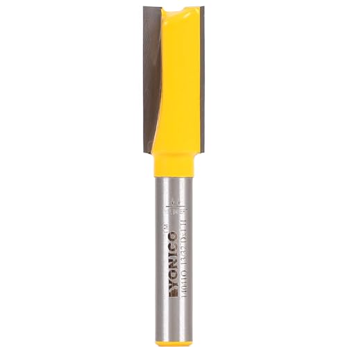 Yonico Straight Router Bits 13/32-Inch Diameter X 1-Inch Height 1/4-Inch Shank 14041q