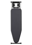 luxuriös Bügelbrett Aoufottes,Robustes Dampfbügelbrett mit Bügeleisenablage,mit rutschfesten Füßen,stabiles Gestell,Tischbügelbrett mit Verstellbarer Höhe,Ironing Board, Ironing area120x38cm Schwarz