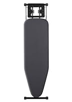 luxuriös Bügelbrett Aoufottes,Robustes Dampfbügelbrett mit Bügeleisenablage,mit rutschfesten Füßen,stabiles Gestell,Tischbügelbrett mit Verstellbarer Höhe,Ironing Board, Ironing area120x38cm Schwarz