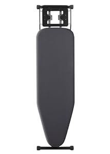luxuriös Bügelbrett Aoufottes,Robustes Dampfbügelbrett mit Bügeleisenablage,mit rutschfesten Füßen,stabiles Gestell,Tischbügelbrett mit Verstellbarer Höhe,Ironing Board, Ironing area120x38cm Schwarz