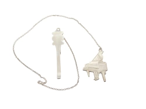 Marque-page musique en argent : le cadeau idéal pour un musicien pianiste