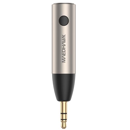 MaedHawk Bluetooth 5.4 Aux Receiver for Car, 3.5mm AUX Bluetooth Car Adapter, Built-in Microphone...