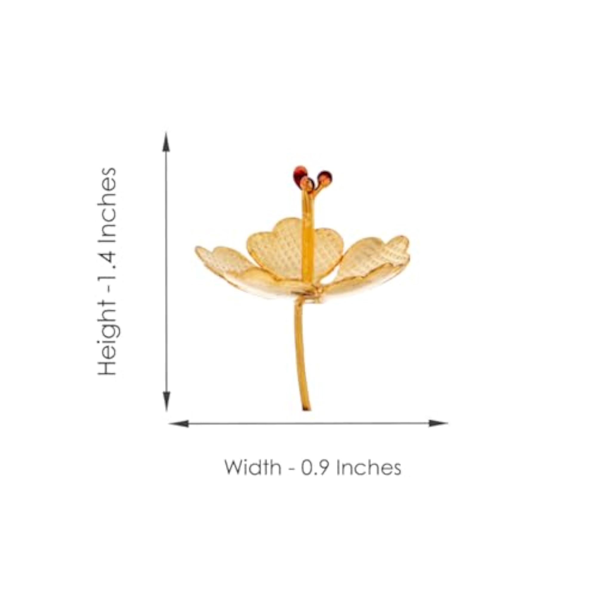 Golden Silver Idol Flower Pure Silver Flowers for Puja, Gifting