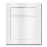 Metzler Unterputz Briefkasten Verkehrsweiß RAL 9016 – Hochwertiger Einbaubriefkasten aus pulverbeschichtetem Stahl, flächenbündig, wetterfest und mit Schloss, für DIN-A4-Umschläge