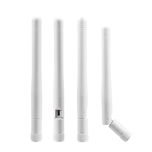 Image of Bingfu External WiFi Antenna RP-SMA 2.4GHz 5GHz 5.8GHz 3dBi Dual Band Wireless Antennas Replacement (4-Pack) for WiFi Router Security IP Camera Access Point USB WiFi Adapter