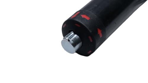 LOADCARE Twister Beam ALU Rundsperrbalken Sperrstange Airlineschiene Schutzüberzug Ladungssicherung Klemmbalken mit PVC Ummantelung und Drehfedersystem (1100-1700 mm)