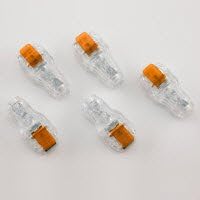 704-0102-00 PT# 704-0102-00- Clip Adapter EKG/ECG Clear Choice Clear/Blue 10/Pk by, Burdick