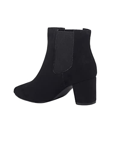 Image of MONROW Monica PU Leather Block Heel Boot for Women