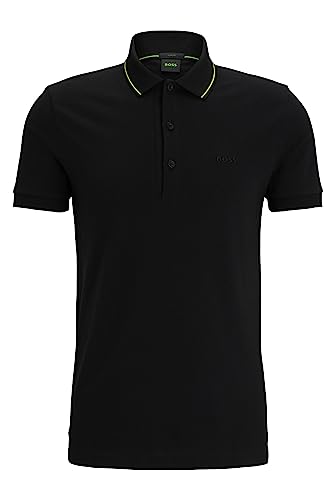 BOSS Paule 4 Camisa Polo para Hombre, Charcoal10, L