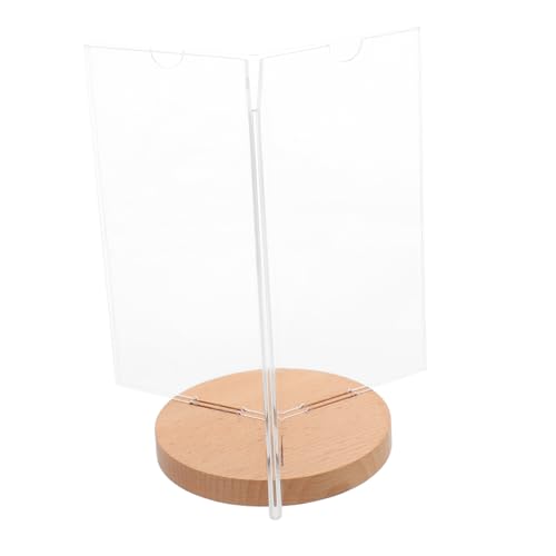 Angoily Versatile Acrylic Menu Holder Rotating Stand for Events Cafes Restaurants