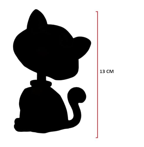 Image of AUGEN Cute Cat Grey Bobblehead for Car Dashboard, Office Desk & Study Table (Pack of 1)