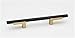 Alno A2903-3-CHP/MB Alno A2903-3 Vita Bella 3" Modern Center to Center Knurled Bar Cabinet Pull