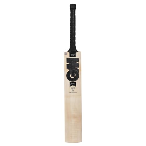 Image of GM Noir 303 English Willow Cricket Bat for Mens, Full Size - Mens with Free Bat Cover