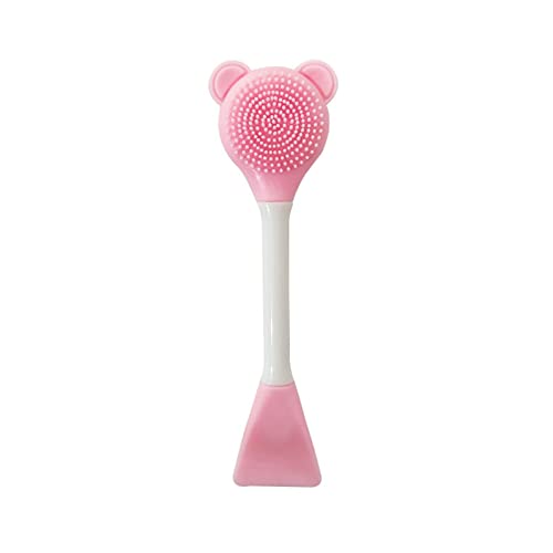 Double-Head Silicone Applicator for Makeup/Foundation/Cream/Lotion/Moisturizer/Gel/Peel, Skin Care Spatula, Facial Cleaning Scrubber