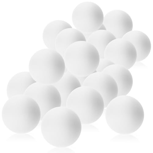 com-four® 24x Balle de Tennis de Table en ABS - balles de Tennis de Table Blanches de Taille Standard - balles de Jeu pour ping-Pong, Beer-Pong et Tennis de...
