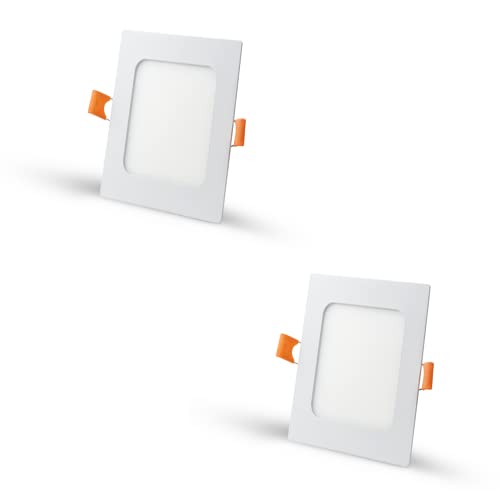 Image of D'Mak LED Square False Ceiling Panel Light for POP Color-White (2, 15 Watt,Aluminium)
