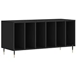 Photo Gallery vidaxl mobile porta dischi nero 100x38x48 cm in legno multistrato Photo Gallery vidaxl mobile porta dischi nero 100x38x48 cm in legno multistrato