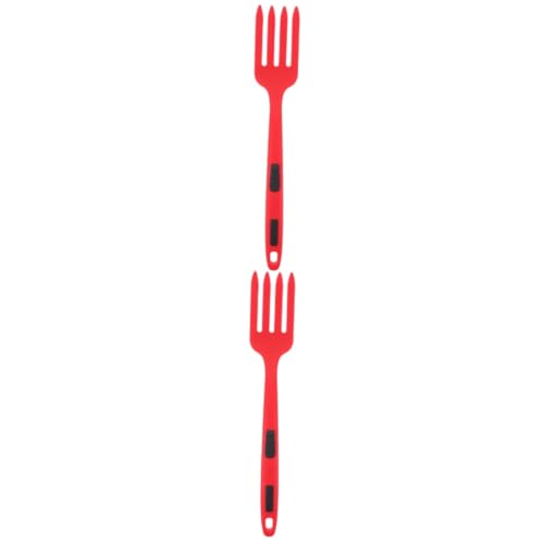 Amosfun 2pcs Large Cooking Fork Fork for Noodles Pasta Salad Kitchen Utensils Cutlery Utensils for Cooking