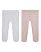 CALZITALY PACK 2 PAIA Collant Neonato, Collant in Microfibra, Calzamaglia Neonato Cotone, Bianco, Panna, Blu, Rosa, Da 3 a 24 Mesi, 40 DEN, Made in Italy (1 Paio Rosa + 1 Paio Bianco, 6 mesi)