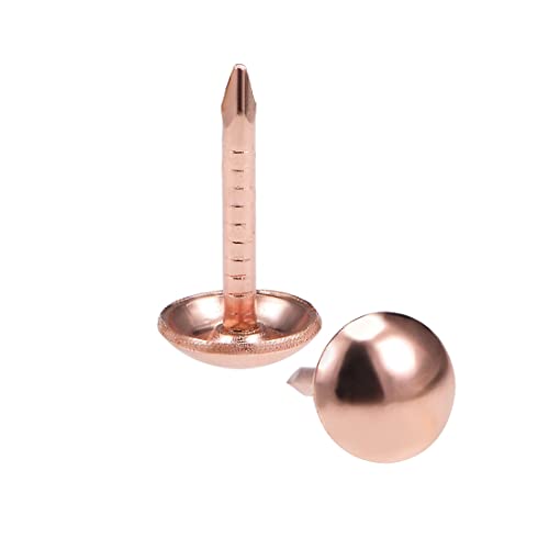 Punaises clous de rembourrage or rose 7x14mm pour meuble et décoration antique