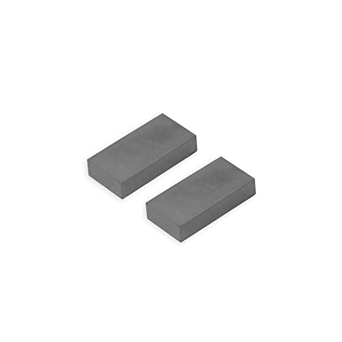 Aimant de Ferrite Y30Bh Pour Les Arts, L'Artisanat, la Fabrication de Modèles - 50mm x 25mm x 10mm D'Épaisseur - 3,6kg - Pack de 2 Cover