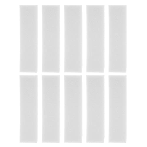 Sirxlevcy 10 X Bloques de Lijado Blancos para DiseñO de UñAs Bloque de Pulido de UñAs Pulido de Superficies Bloque de de UñAs Herramienta de Manicura para DecoracióN de UñAs