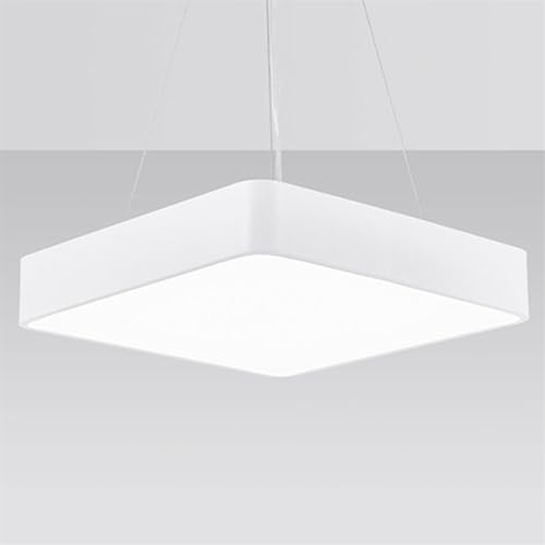 Panneau lumineux carré pour bureau et salle à manger plafonnier nordique blanc froid