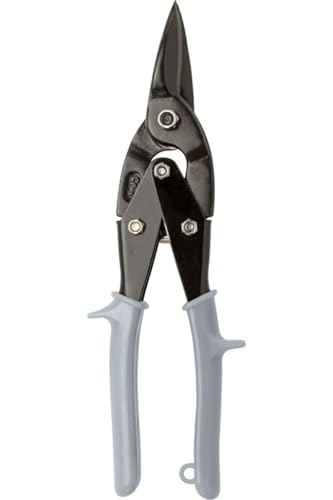 |KWB|Tijeras de hojalatero rectas 250 mm f. curvas anchas/corte recto corto, filos diseñados para chapa de 1,5 mm como máximo y acero inoxidable / V2A hasta 1 mm.