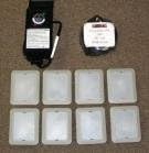 Kerr Lighting Deck Lights - 4" x 3" - 8-Pack Kit - for Decks, Docks, & Stairs