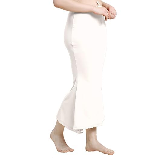 Image of Women's Soft Comfy Pleated Saree Fishcut I Saree Shapewear Flare Petticoat for Women, Lycra Cotton Blended, Petticoat, Skirts for Women, Shape Wear Dress for Saree