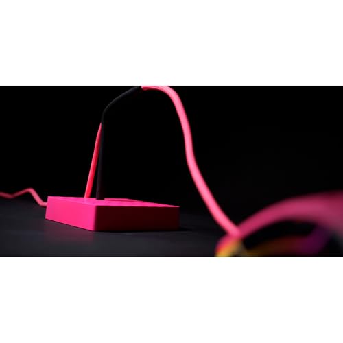 B4, Mouse Bungee per un Maggiore Comfort di gioco Portacavo flessibile per Mouse da Gioco, Piedino Stabile, Fondo Antiscivolo, Pratico e Compatto, Pink - Mouse gaming - Immagine 3