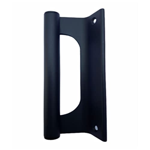 Puxador de Aluminio Buzio Porta Portao Correr Preto 20cm