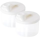 ibasenice 2 Piezas Caja Portátil De Leche En Polvo Dispensador De Fórmula Para Bebés Contenedor De Almacenamiento De...