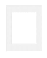 DEHA Design Passepartout Karton 30x40 cm für Bilder im Format 20,5x29,5 cm (DIN A4), Hellweiß