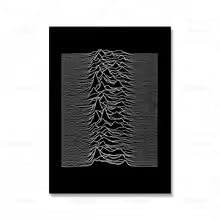 Impression toile Joy Division tableau de décoration chic noir - 5
