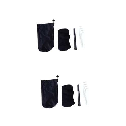 Moustiquaire de tente contre insectes Abaodam en polyester noir pour stopper les piqûres