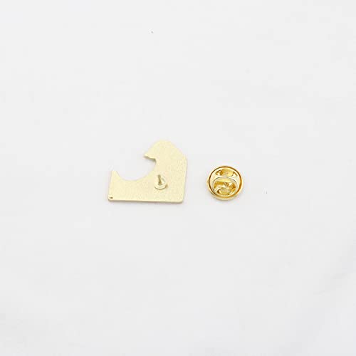 Image of UJIMS Ocean Waves Enamel Pins Ocean Wave Sunny Beach Surfing Gifts for Women Water Sport Gift for Windsurfer (Ocean Waves Enamel Pin)