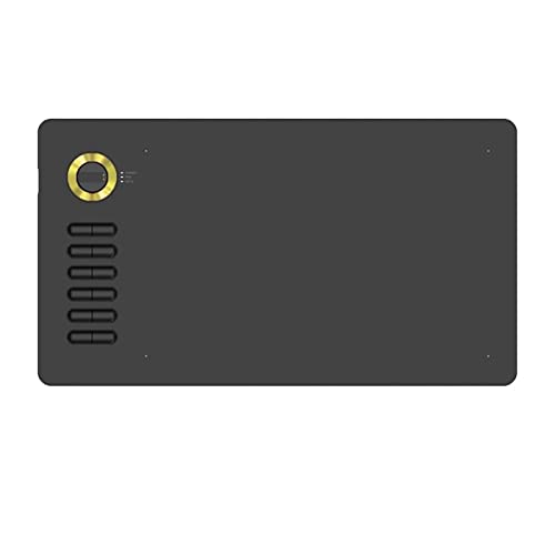 tavoletta grafica digitale Tavolette da disegno da 10x6 pollici Tavoletta con penna senza batteria a 8192 livelli per il Color: Gold