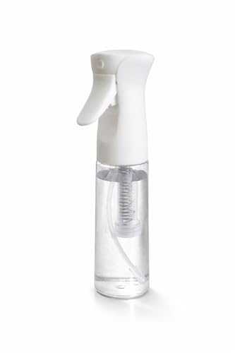 Hula Home Spray Bottle for Hair (10.1oz/300ml) - Continuous Ultra Fine Mist Sprayer – For Hairstyling, Cleaning, Salons, Plants, Essential Oil & More - White