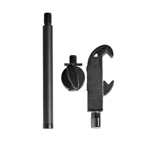 Austrian Audio DPH12 Mikrofonhalter für Schlagzeug und Percussion | Klemmt am Spannreifen der Trommel, Verlängerungsstange für bis zu 10 cm Höhe, 2 Schraubgelenke, für 3/8 Zoll Gewinde