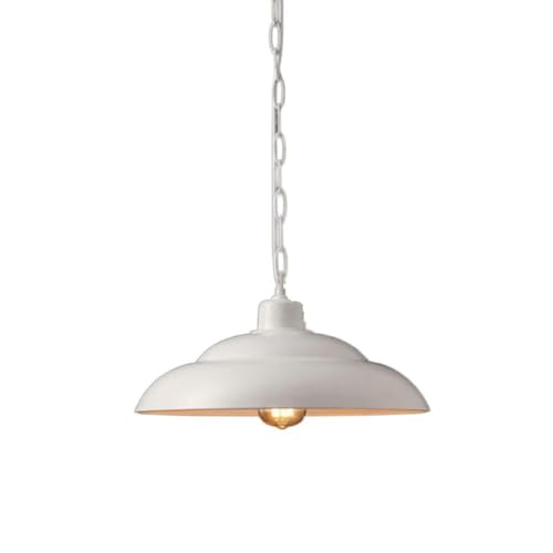 Chandelier métal vintage avec chaîne réglable lustre rouge de plafond HJLJKG