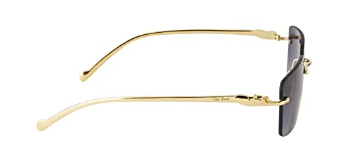 Image of Ted Smith Men's Women's UV Protection Metal Square Sunglasses