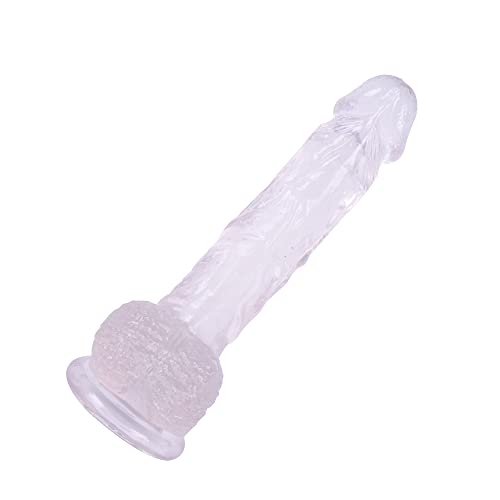 20,3 cm cor de pele flexível silicone forte ventosa realista clássico Dilldó pele realista material