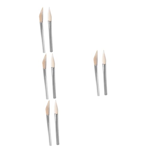 SHINEOFI 4 Series Herramienta De Suavizado De Joyas De Ágata Herramientas Bisuteria Pulidor De Metales Para Bruñidores Herramienta De Pulido De Joyas De Ágata Bruñidor De Ágata 2 Piezas X 4