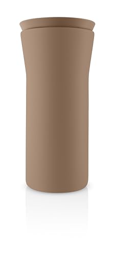 Eva Solo | City To Go Cup 12oz Mocca | Practical, double-walled thermo cup for easy and simple one-hand operation – click-lid allows drinking from all sides | Mocca