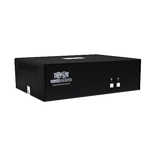 Image of Tripp Lite Secure KVM Switch, 2-Port DVI, United States Government NIAP-Certified PP4.0 Security, 2K & 60Hz Quality, TAA Compliant, 3-Year Warranty (B002-DV1A2-N4)