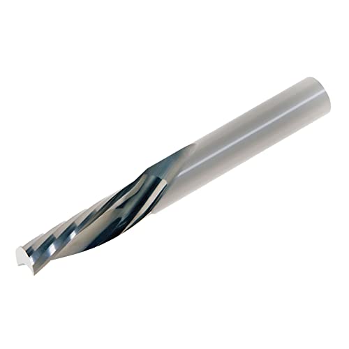 Lmt Onsrud 62-726 Solid Carbide Downcut Spiral O Flute Cutting Tool, Inch, Uncoated (Bright) Finish, 21 Degree Helix, 1 Flute, 3.0000" Overall Length, 0.2500" Cutting Diameter, 0.2500" Shank Diameter #TOP11