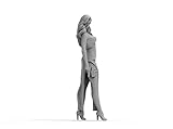 Risjc 1/20 Resin Model Female Soldier Standing Pose Character Model kit unassembled and unpainted //N36958