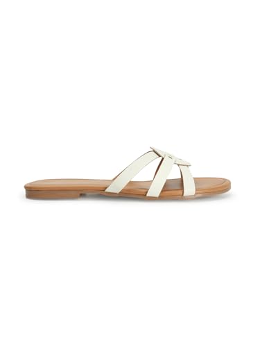 Image of Carlton London women's Textured Comfortable Fashionable Slip On Flat Sandals
